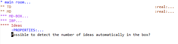 Figure 1: A raw Org-mode document.